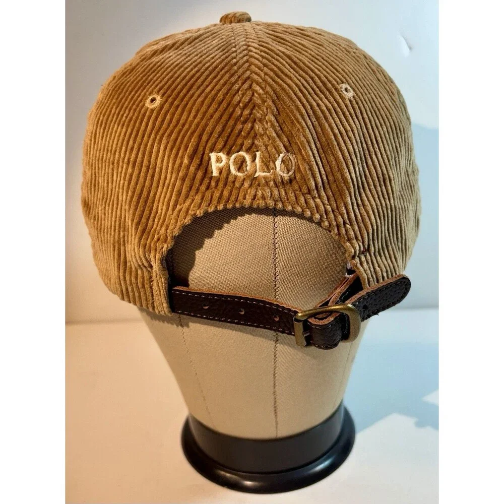 Polo Ralph Lauren Men’s Brown Baseball Cap Adjustable One Size Multicolor Pony